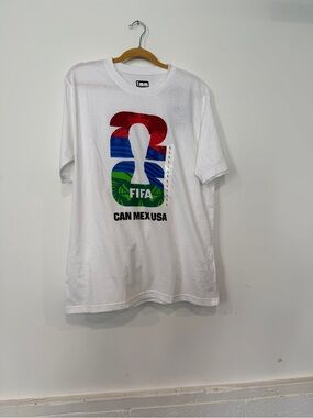 FIFA CAN MEX USA White Short-Sleeve Graphic Tee